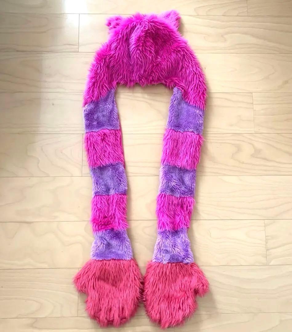 Disney ディズニー チェシャ猫 マフラーファンキャップ - メルカリ