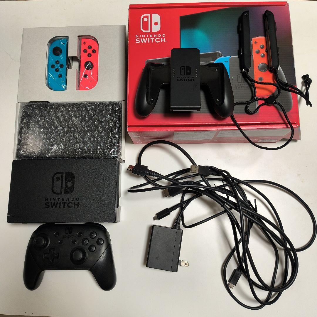 Nintendo Switch ネオンブルー/レッド（プロコン付き） Amazon.com: Nintendo Switch – OLED Model w/Neon Red & Neon Blue