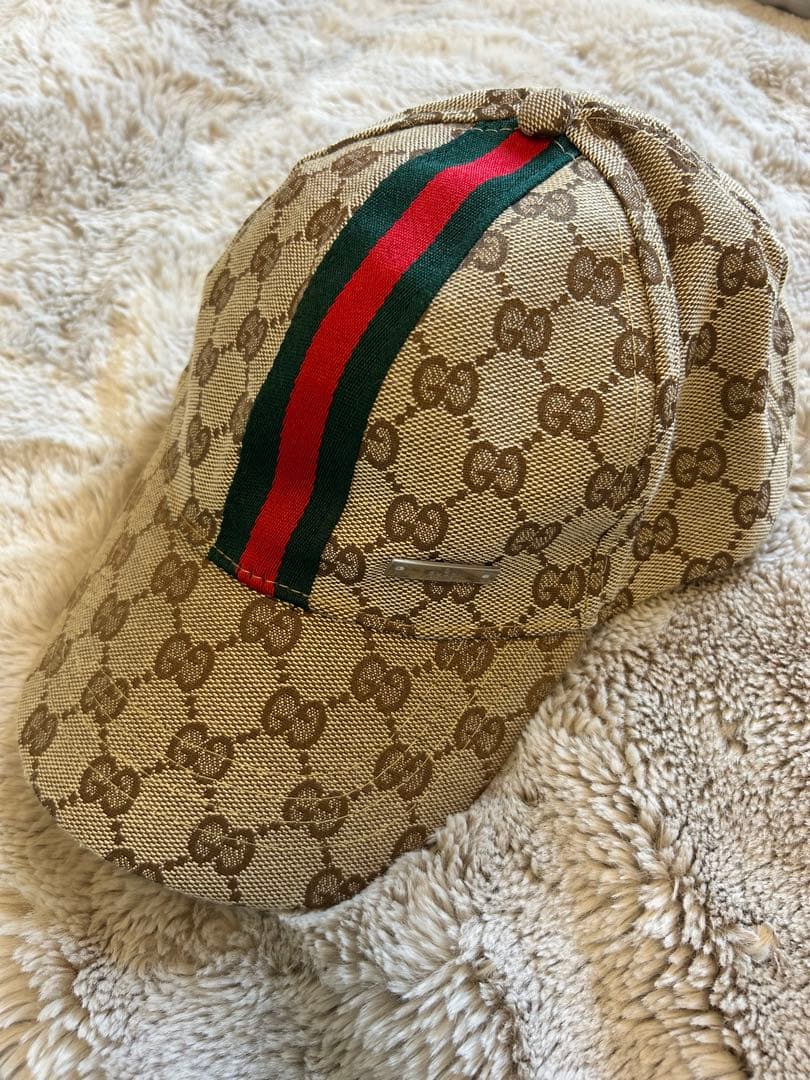 【美品】Gucci GGパターンキャップ　定番人気デザイン GUCCI（グッチ） キャップ 帽子 メンズ レディース ベースボール