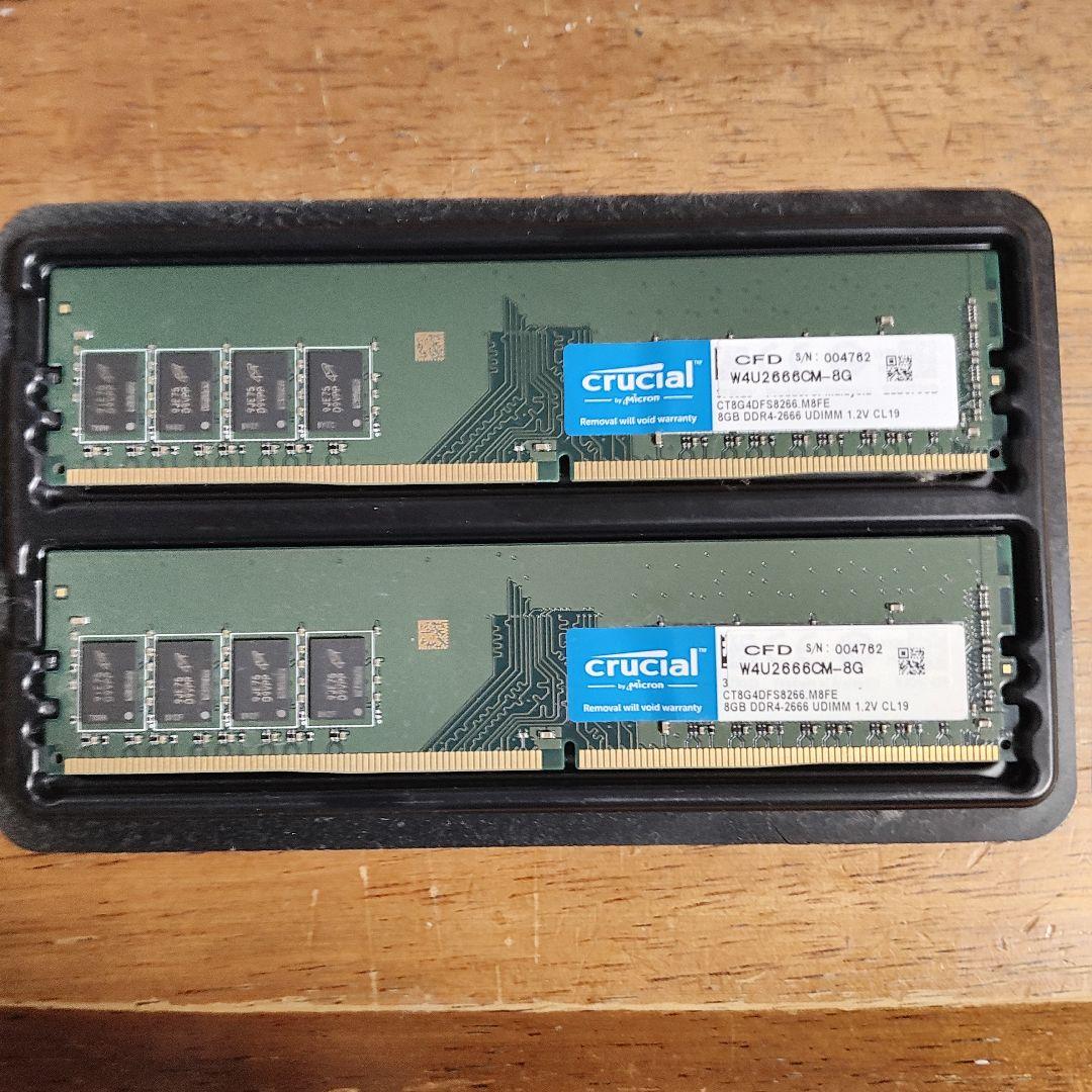Crucial 8GB DDR4-2666 メモリ(2枚組16GB) Crucial 16GB Kit (8GBx2) DDR4-2400 SODIMM for Mac | CT2K8G4S24AM