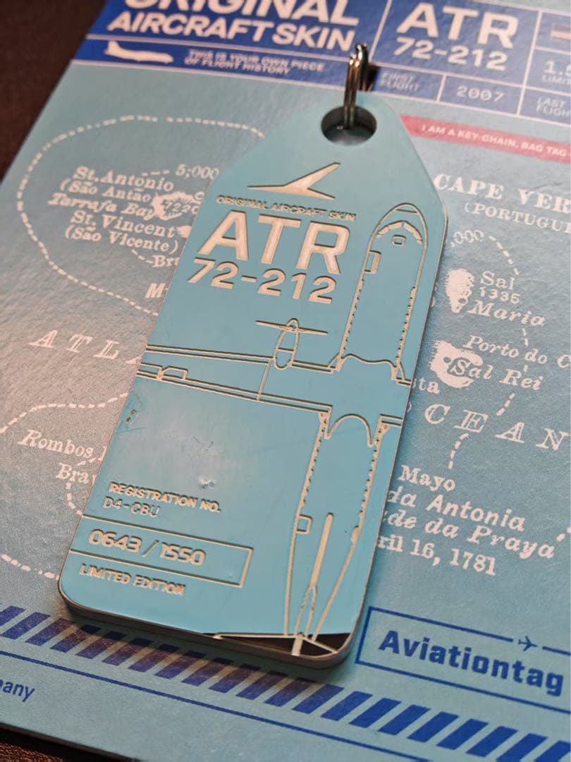 カーボベルデ航空 Aviationtag ATR-72 ぶ厚い コンビ色 - メルカリ