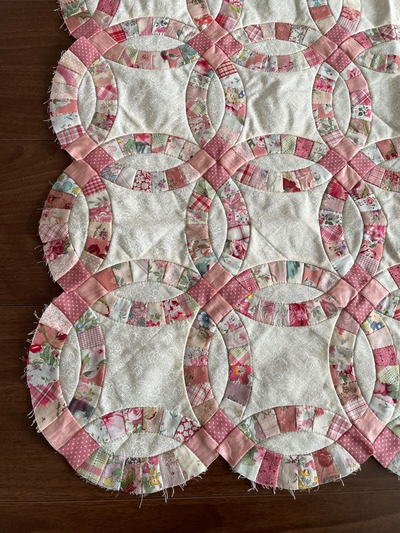 440）ダブルウェディングリングのタペストリー 製作途中 - メルカリ