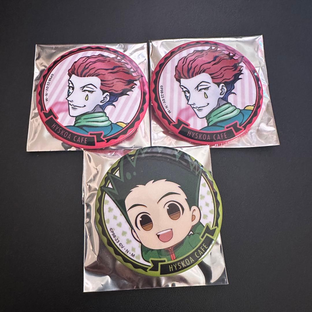 HUNTER × HUNTER ヒソカフェ 缶バッジ ヒソカ ゴン 等身 SD - メルカリ