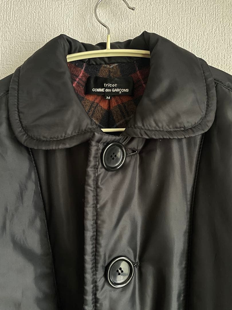 トリコ コムデギャルソン AD2017 艶ロングコート 黒 ブラック - メルカリ