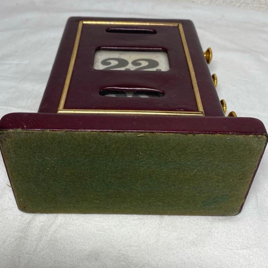 アンティーク 日めくり 永久 卓上カレンダー 手動式 希少品