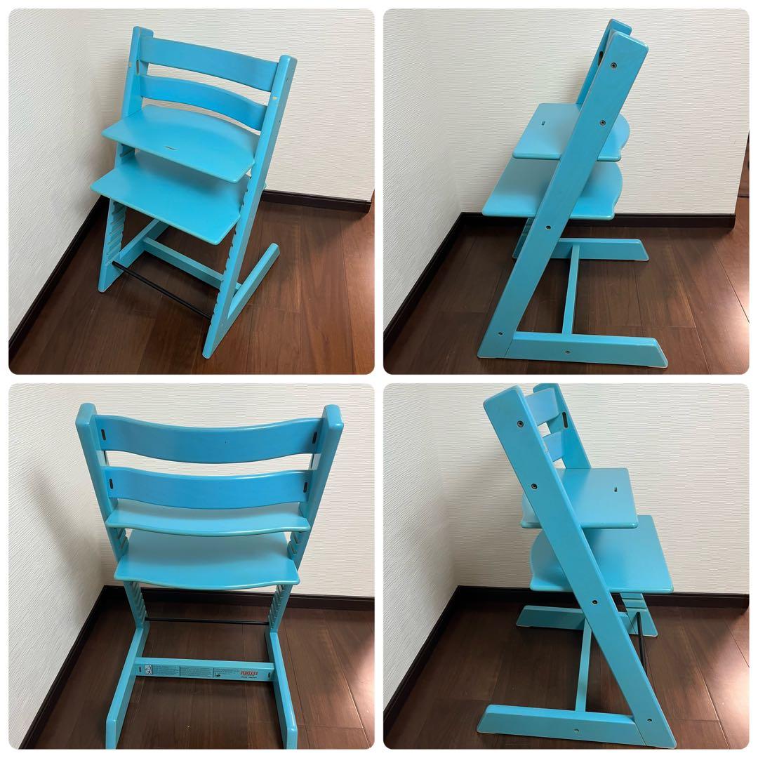 ストッケ トリップトラップ シリアル4 ベビーセットV3付き ブルー