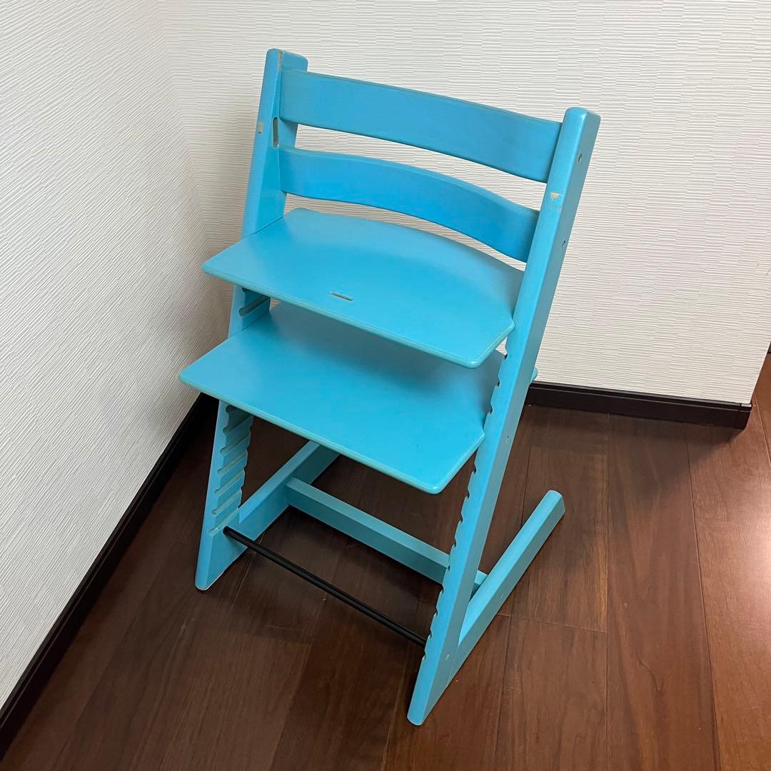 ストッケ トリップトラップ シリアル4 ベビーセットV3付き ブルー