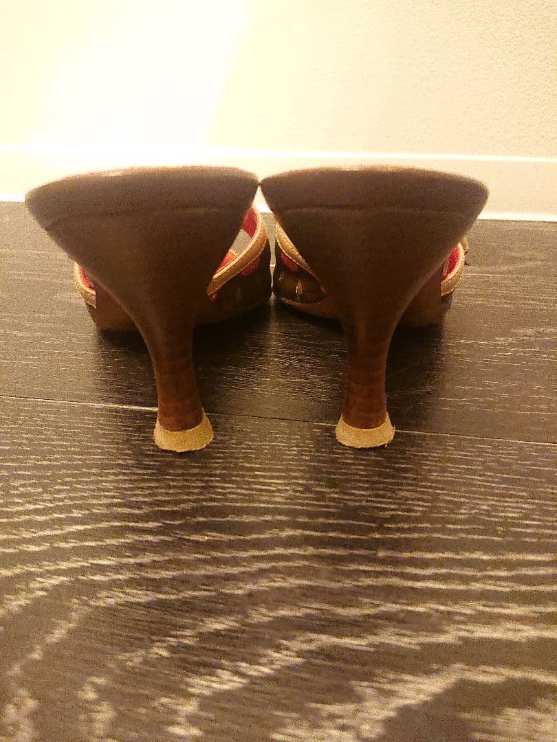 LOUIS VUITTON モノグラム 村上隆コラボ チェリー ミュールサンダル