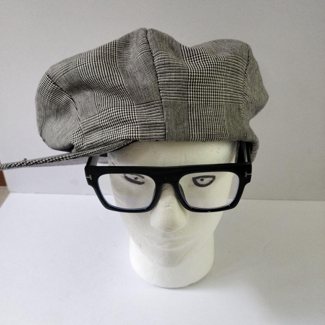 グレー系チェック ビッグアップル　キャスケット グレー系チェック ビッグアップル キャスケット グレー系チェック