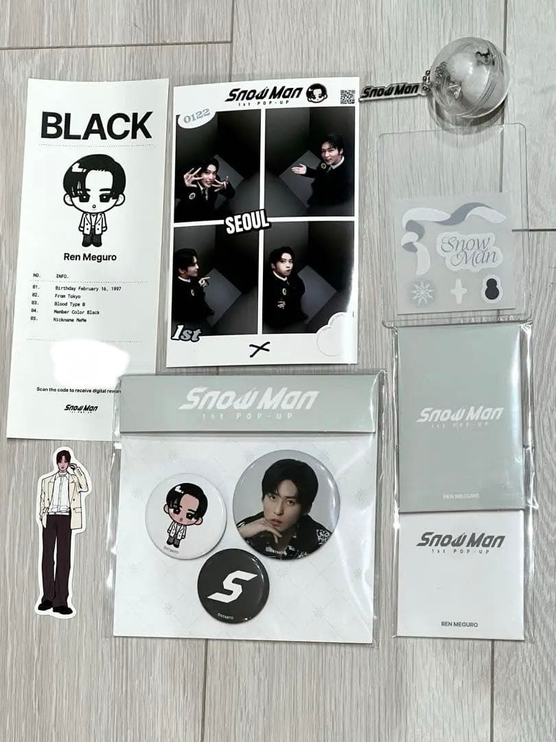 Snowman POPUP ソウル 目黒蓮 8点セット グッズ - メルカリ