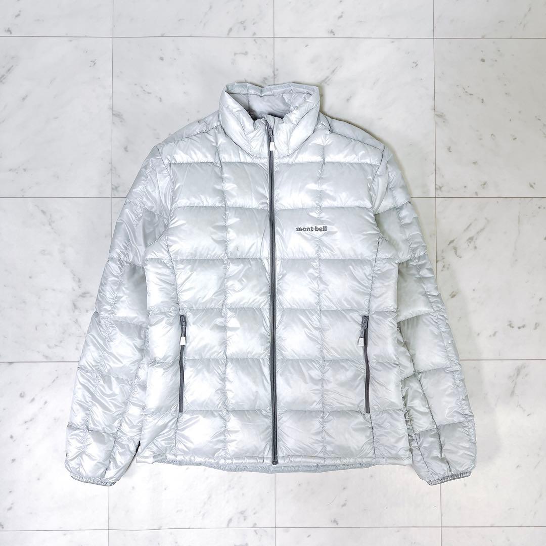 極美品 人気カラー》モンベル スペリオダウンジャケット ライトグレー