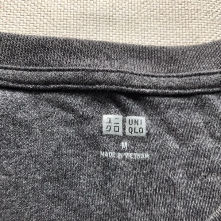 1-6 ユニクロ ソフトタッチクルーネックT（長袖） ダークグレー - メルカリ