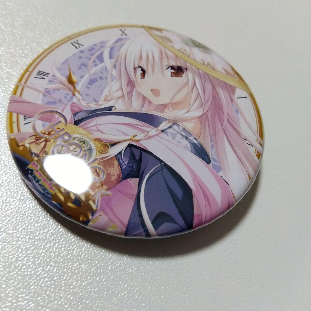 【クロノクロック】クロ 缶バッジ パープルソフトウェア