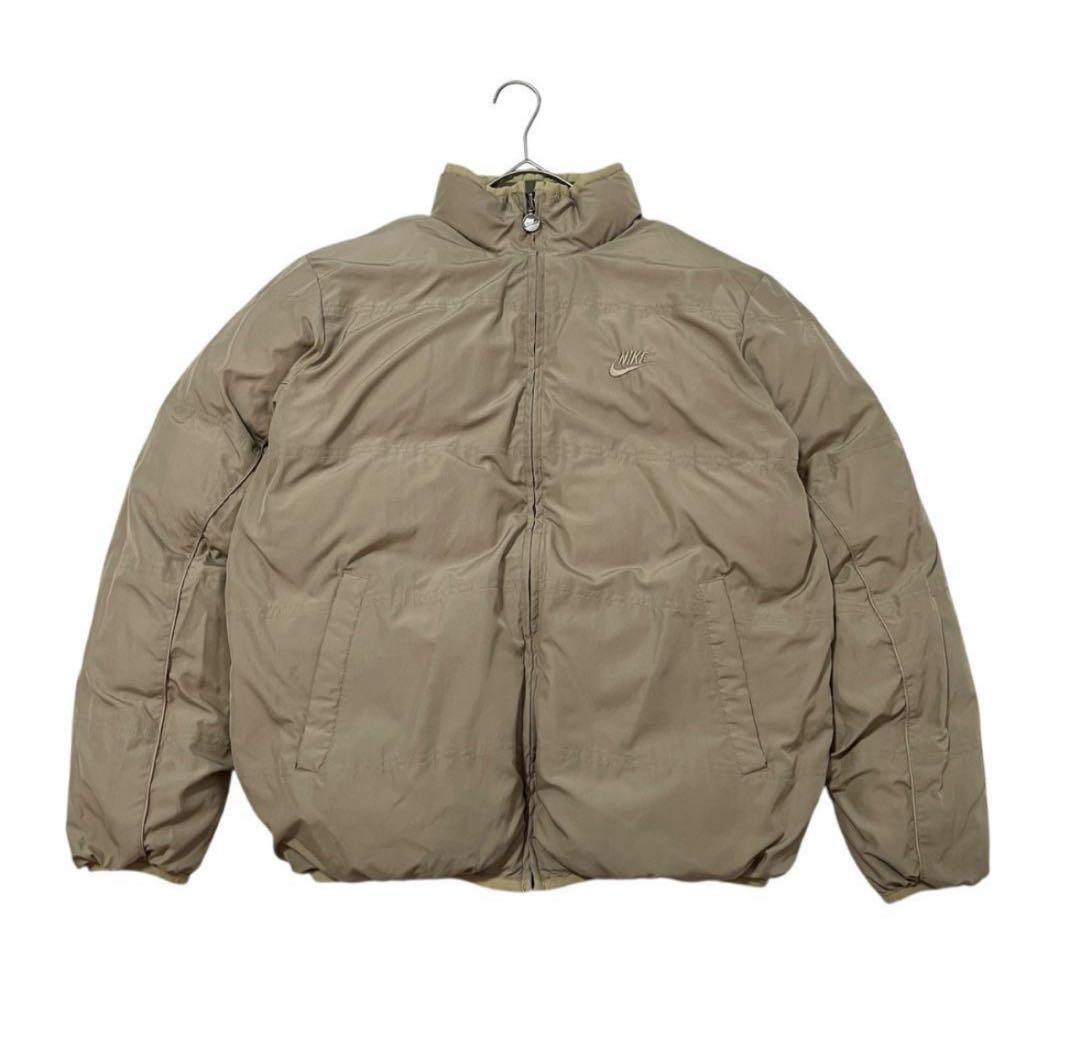 1月末まで出品 )NIKE リバーシブルダウンジャケット カーキ/ベージュ L