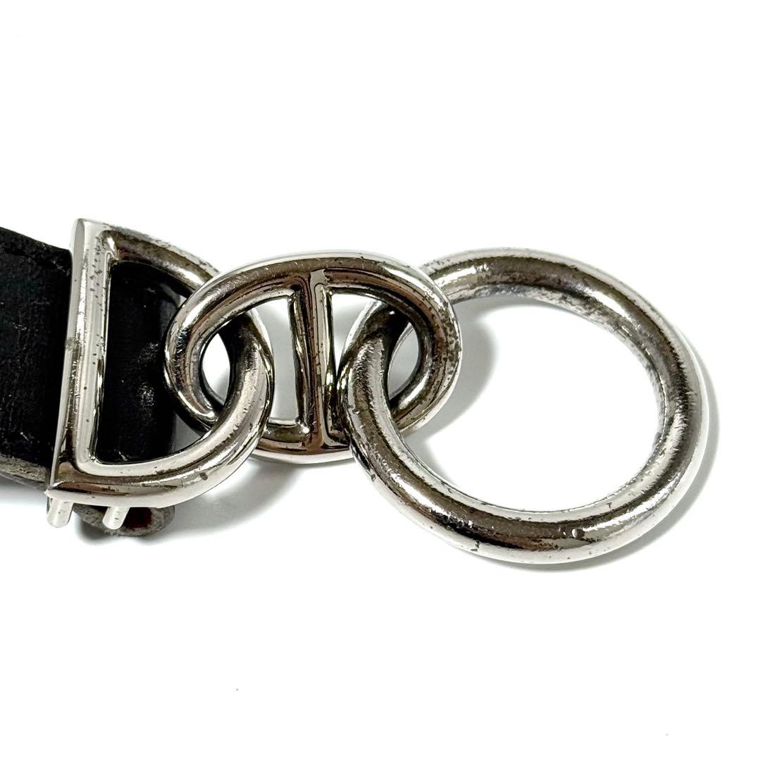 希少 HERMES エルメス マルジェラ期 ベルト シェーヌダンクル レザー