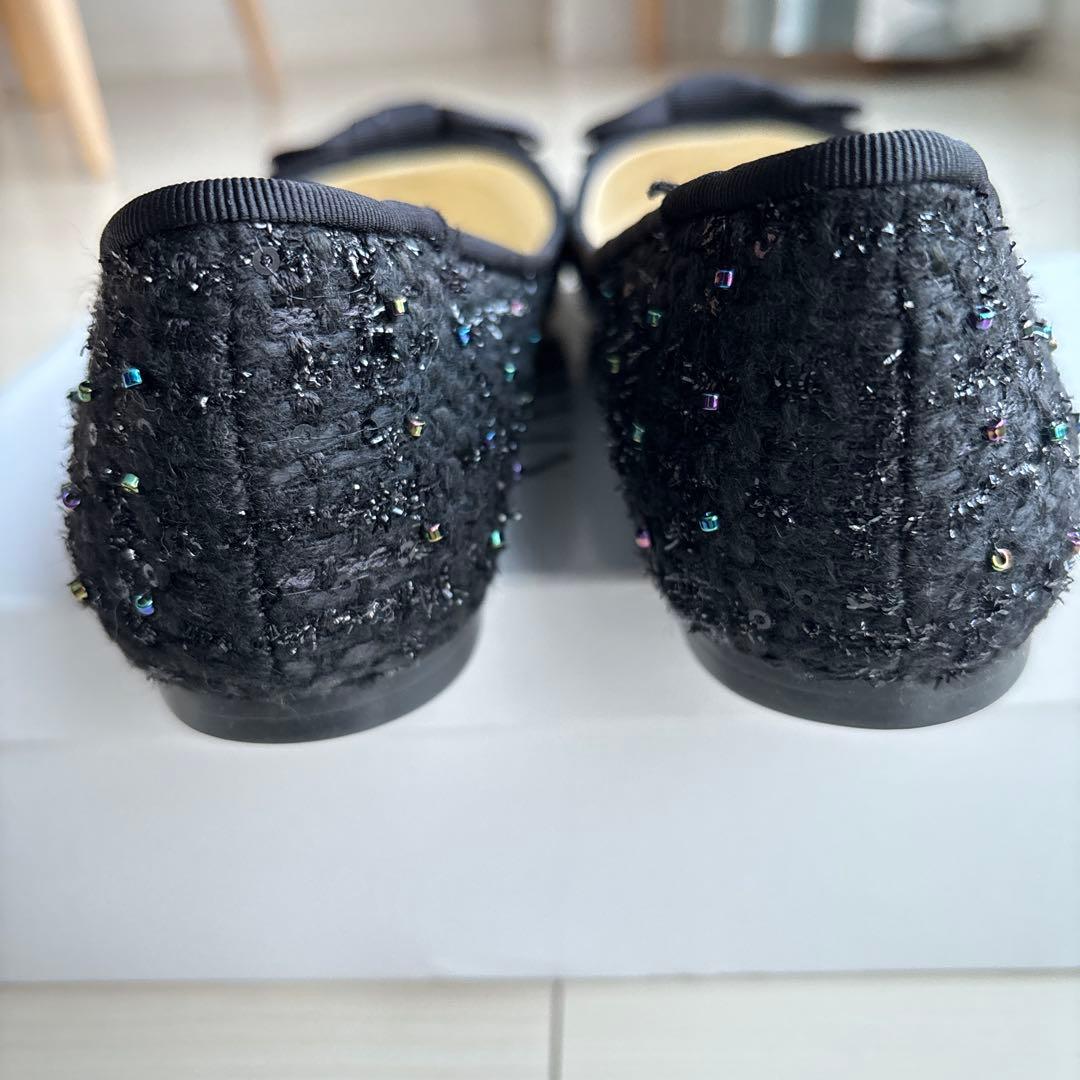 LANVIN en Bleu ツイードパンプス 23.5cm