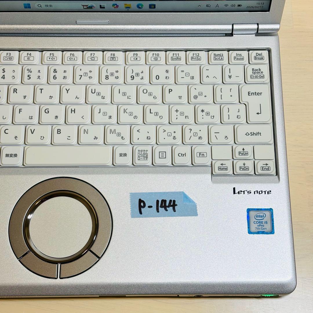 レッツノート PC Windows11 SSD DVD オフィス付き P-144 - メルカリ