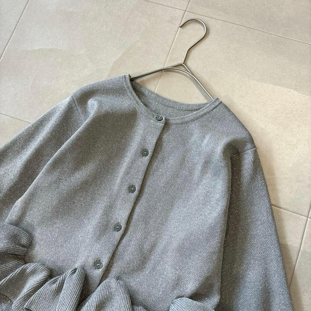 未使用級 trefle+1 トレフルプラスワン♡ラメスワンカーディガン