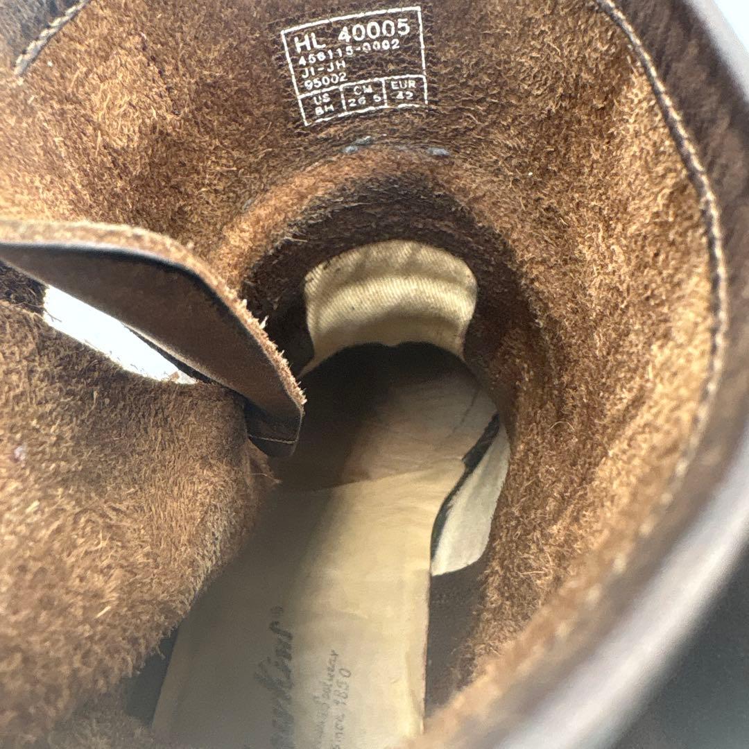 ホーキンス ショート エンジニアブーツ【26.5cm】ブラウン スチールトゥ