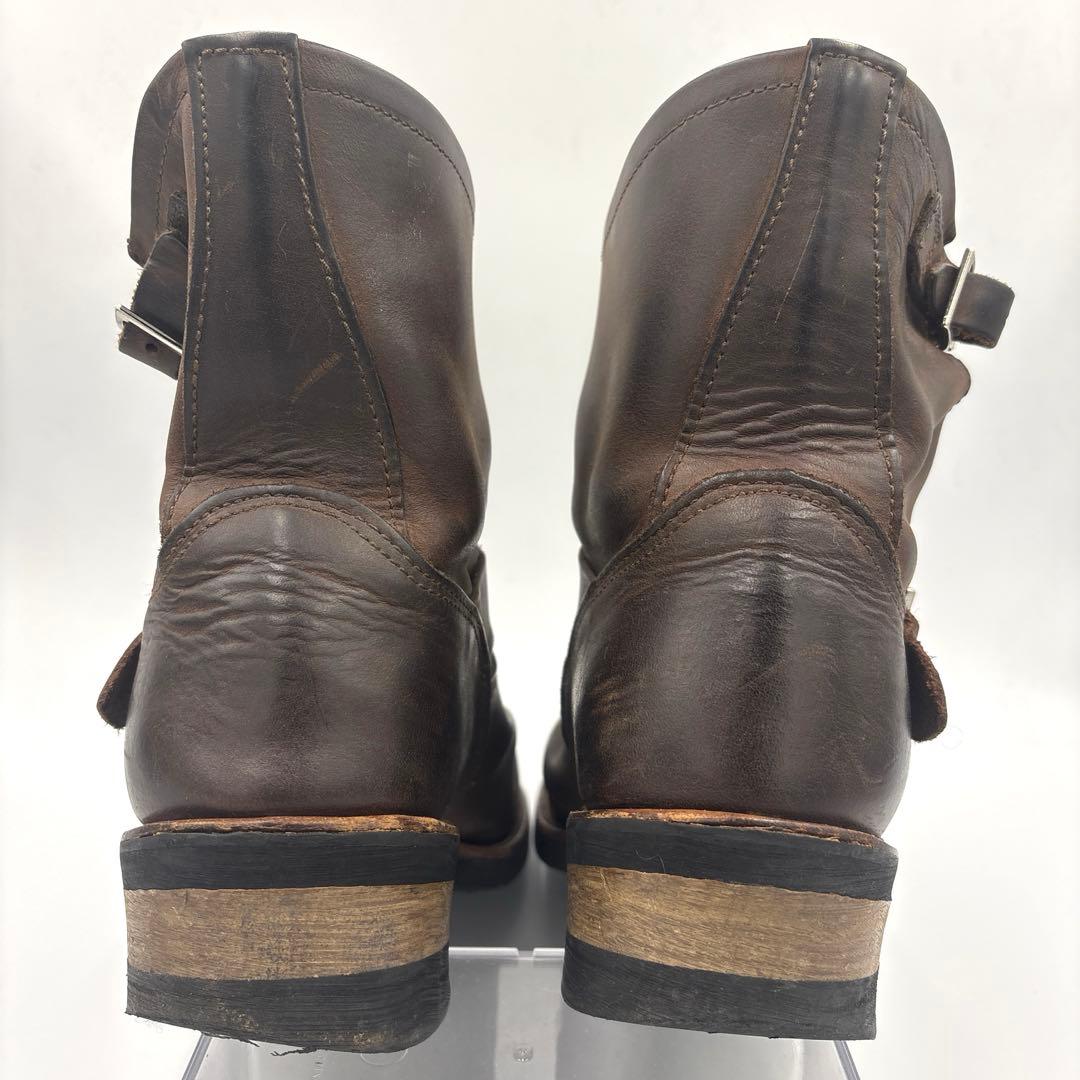 ホーキンス ショート エンジニアブーツ【26.5cm】ブラウン スチールトゥ