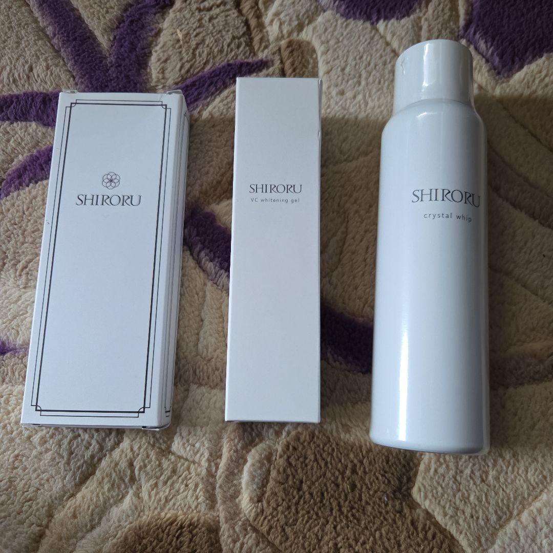 シロルクリスタルホイップ、ホワイトニングゲル、VCホワイトニングゲル