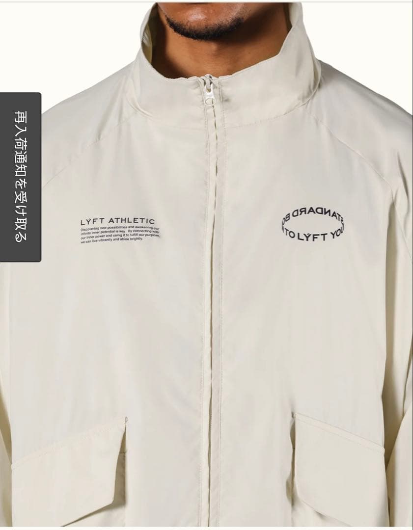 LYFT ナイロンジャケット アイボリー