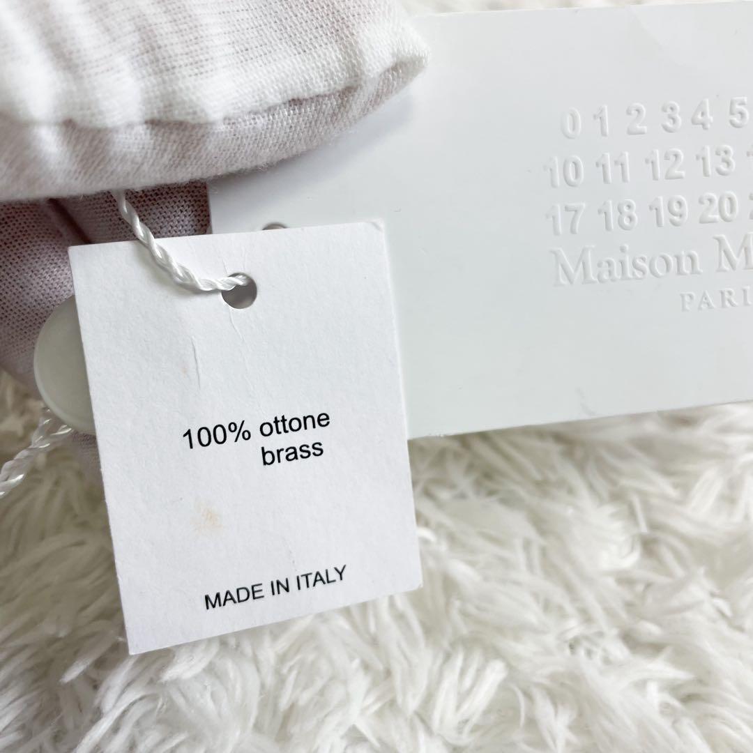 メゾンマルジェラ ビッグブローチ 真鍮 イタリア製 タグ付 未使用品の