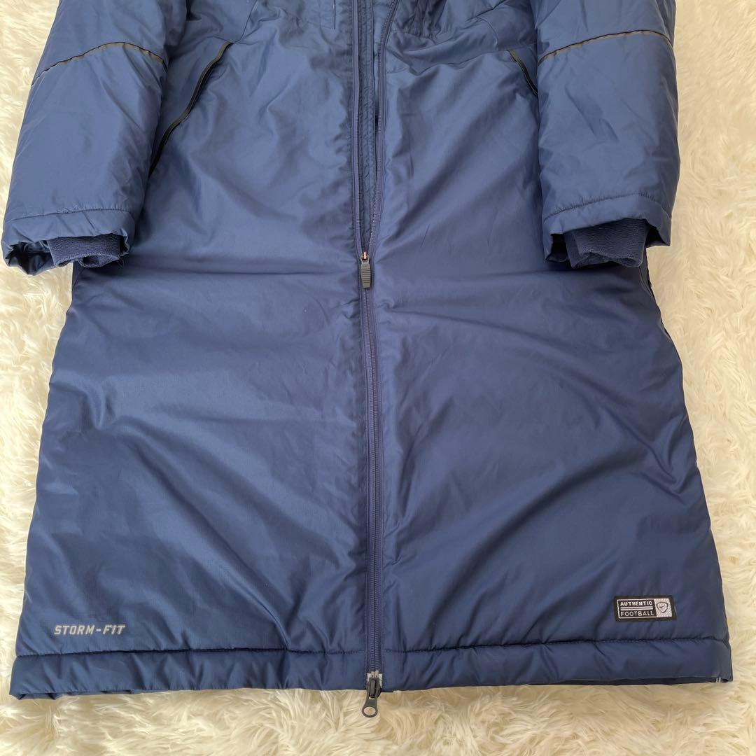 極美品 ナイキ NIKE サッカーベンチコート ダウンジャケット フード XL