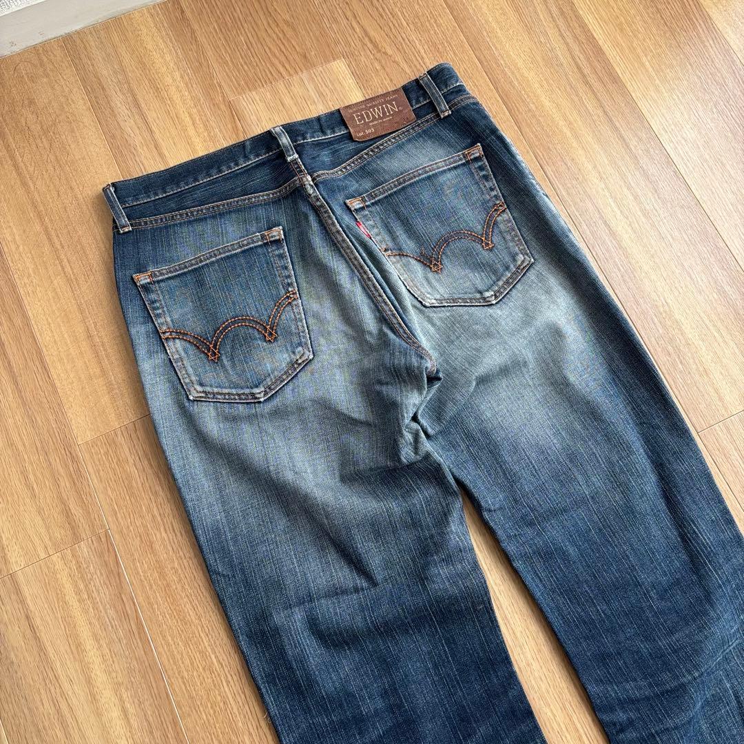 edwin archive damage denim grunge y2k - メルカリ
