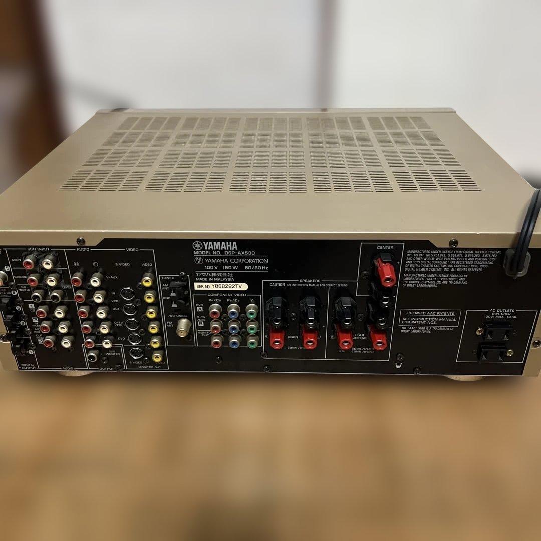 Yamaha DSP-AX530 AVアンプ ゴールド中古品です。 - メルカリ