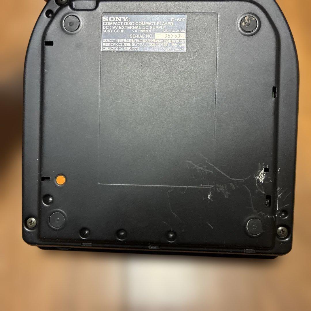 SONY ソニー Discman D-600 動作確認済ACアダプター付き - メルカリ