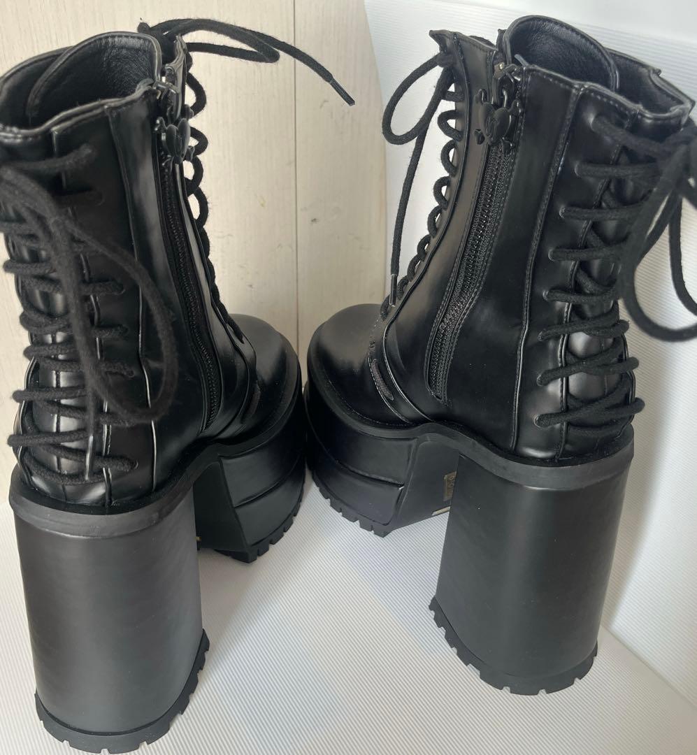 Charla Tedrick【美品】厚底編み上げブーツレースアップブーツゴスロリ