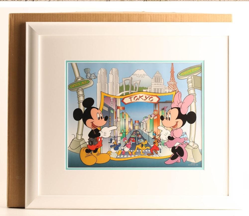 真作】◇ウォルト・ディズニー セル画 ミッキーマウス ミニーマウス