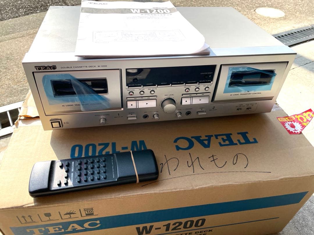 TEAC Wカセットデッキ 取説、リモコン、外箱付 - メルカリ
