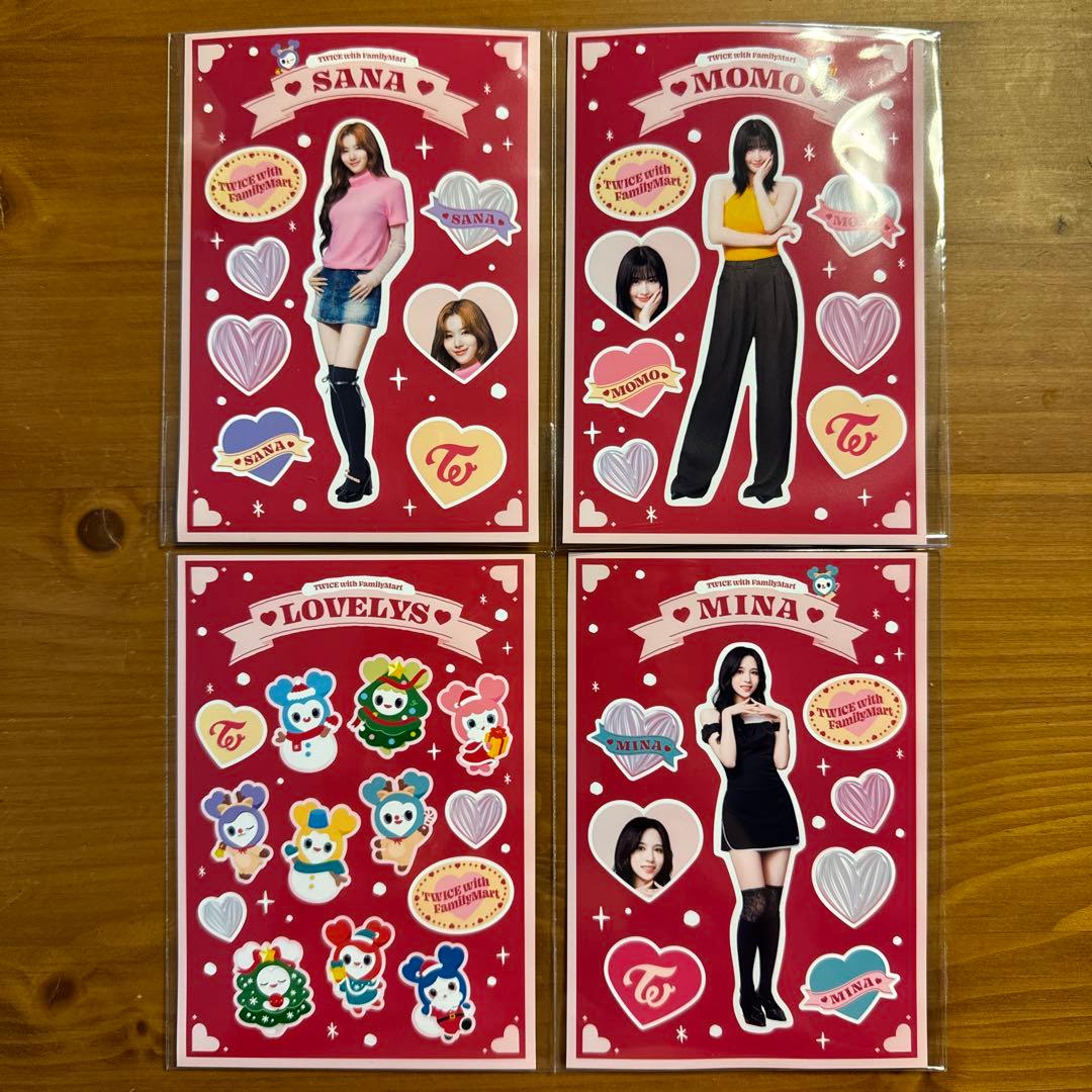 TWICE ファミマ ランダムステッカー MISAMO セット - メルカリ