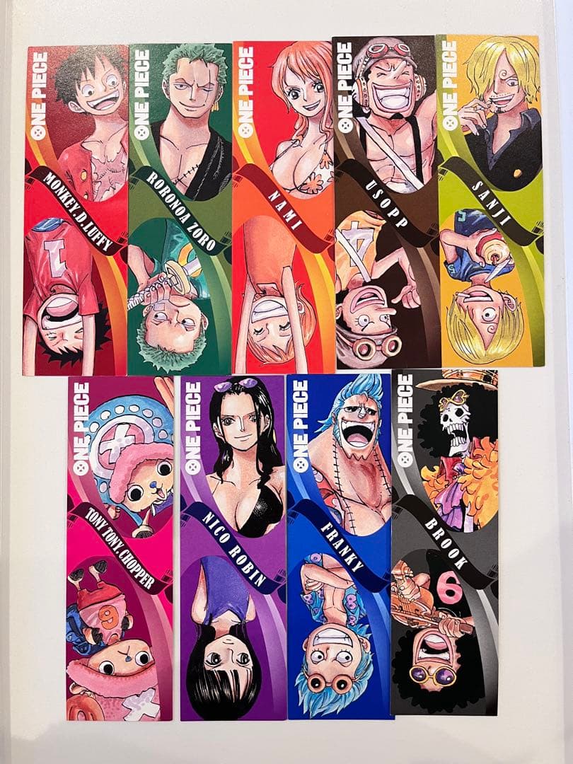 ONE PIECE ワンピース しおり 9枚セット - メルカリ