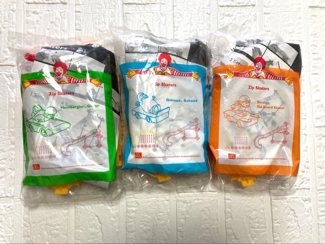 新品未開封】希少 ハッピーセット2000年 ジップスケーターズ3種