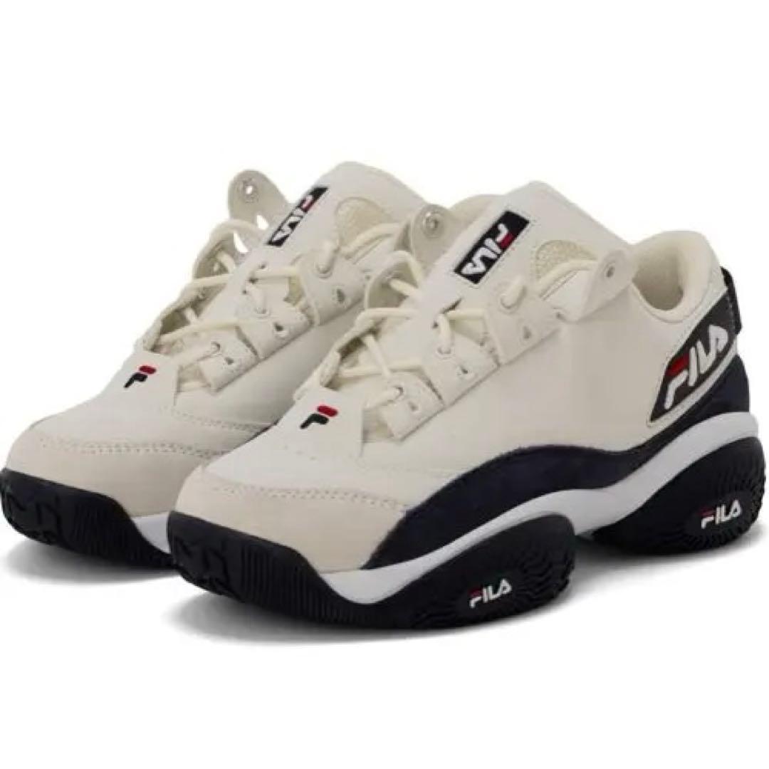 完売品】【新品】FILA グラントヒル2 ロー ホワイト×ネイビー 25cm