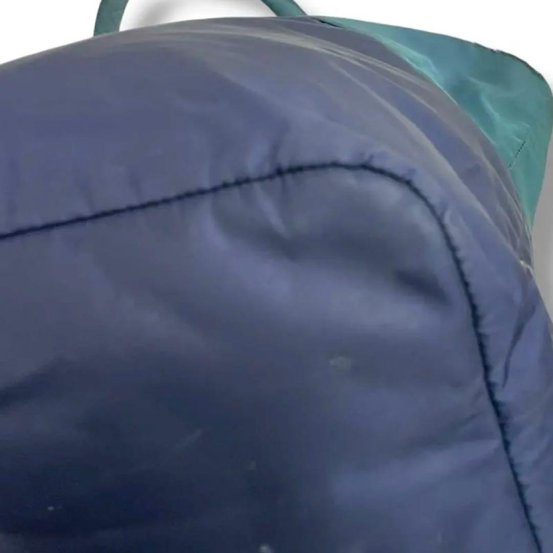 人気】プラダ リバーシブル トートバッグ ナイロン ネイビー グリーン