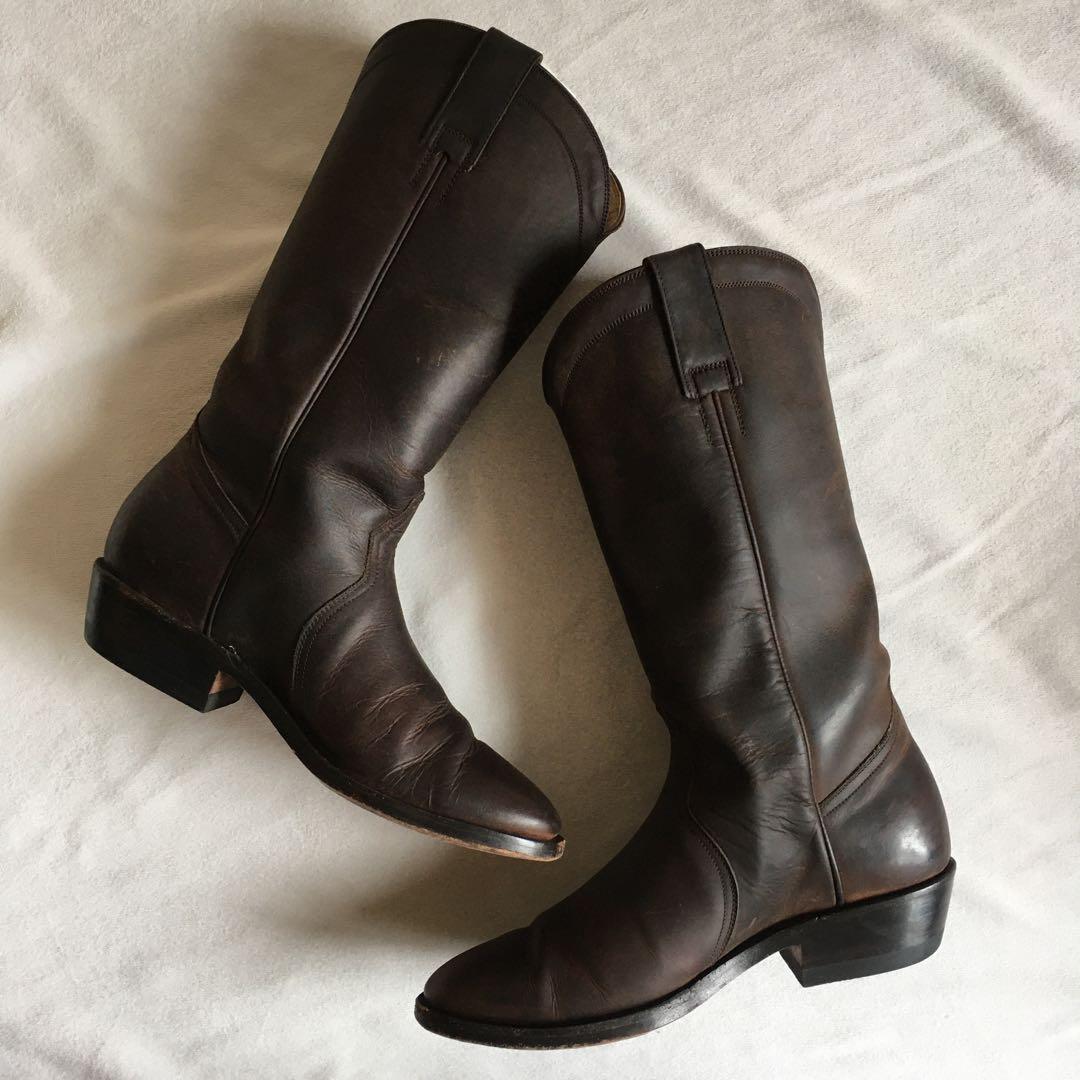 ドンキホーテ DONQUIJOTE ウエスタンブーツ ダークブラウン 23.5