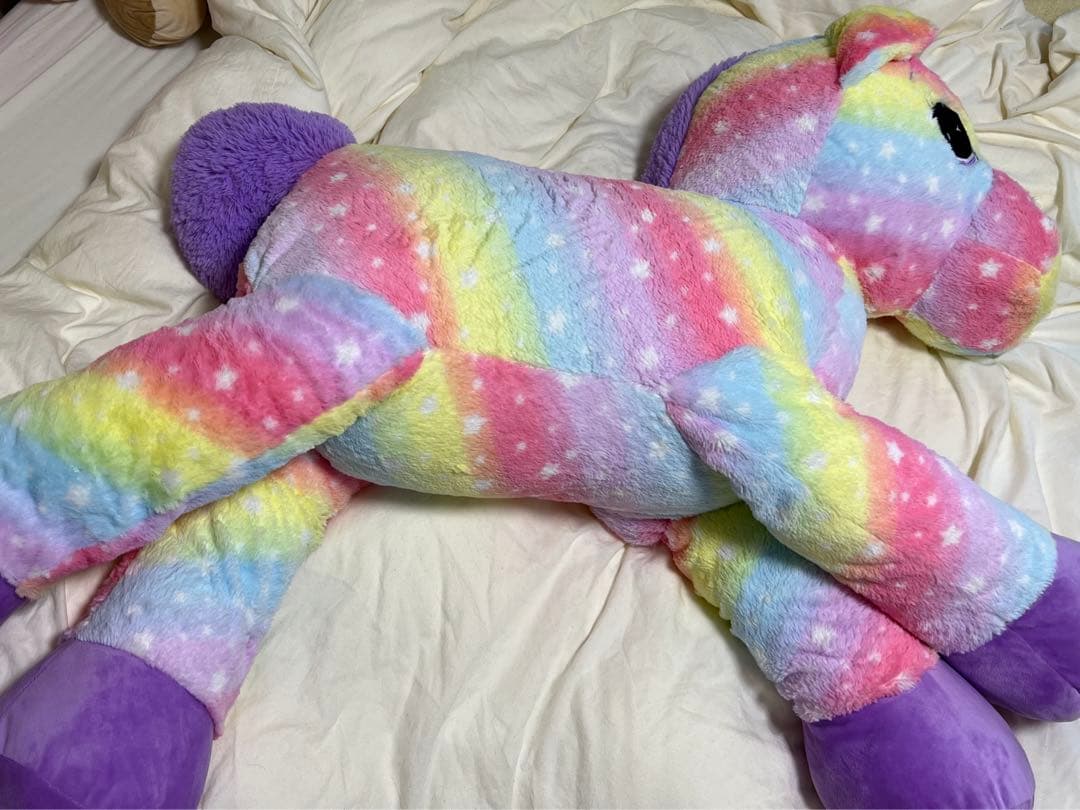 ユニコーン 超巨大 ぬいぐるみ レインボー | 激安通販のイーサプライ