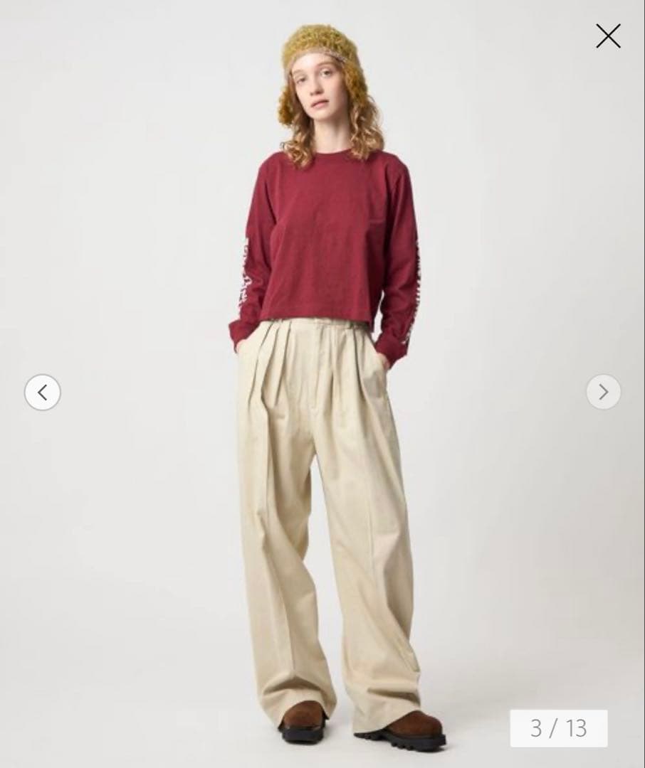 6 roku コットンレーヨンタックパンツ BEAUTY&YOUTH UNITED ARROWS｜<6(ROKU)>コットンレーヨン タックパンツ