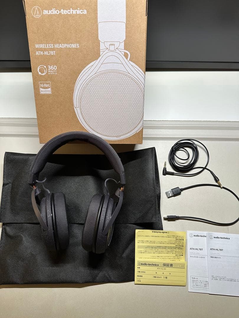 未使用に近いaudio-technica ATH-HL7BTワイヤレスヘッドホン ATH-HL7BT｜ヘッドホン：ワイヤレスヘッドホン｜オーディオテクニカ