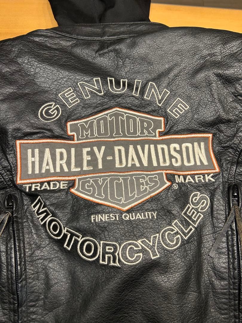 Harley Davidson レザージャケット 防寒インナー付きレディースM