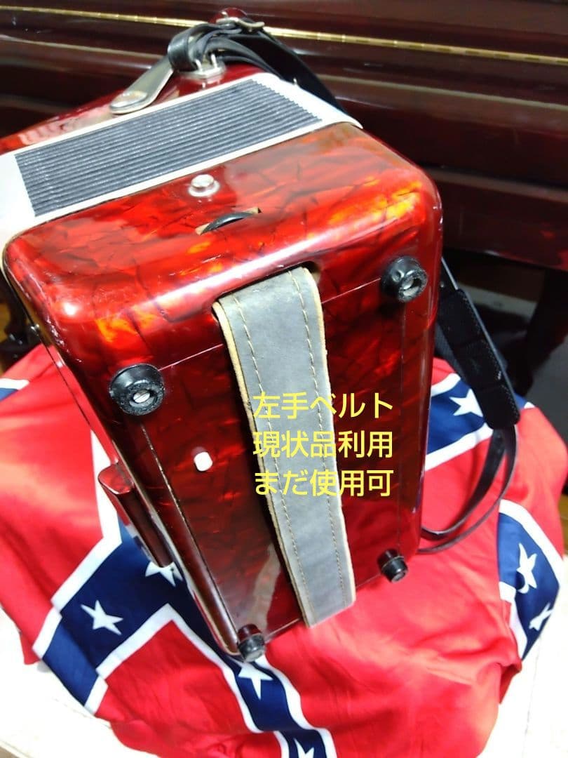 大幅メンテ完了】 トンボ ソプラノアコーディオン No.270 赤（即演奏可