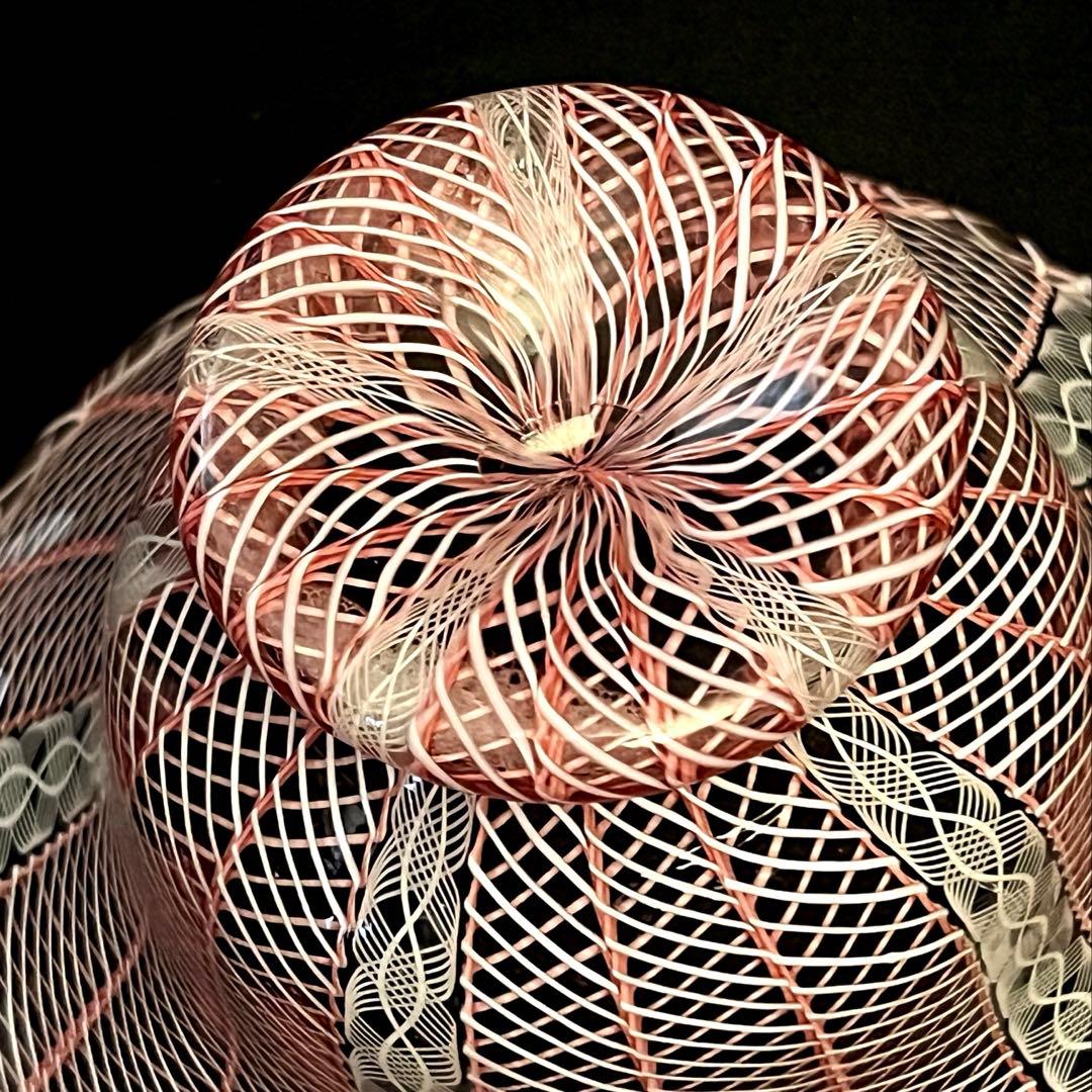 ムラーノ ヴェネチアングラス ボウル コンポート 置物 大きめ！