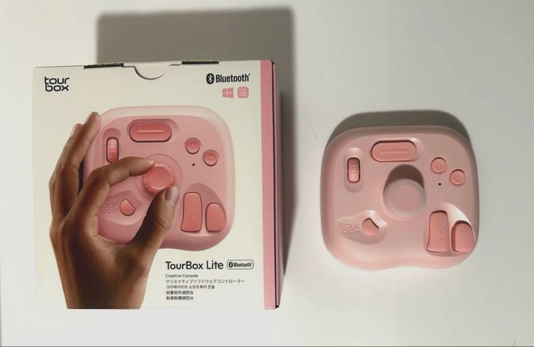 美品】TourBox Lite ピンク 左手デバイス Bluetooth - メルカリ
