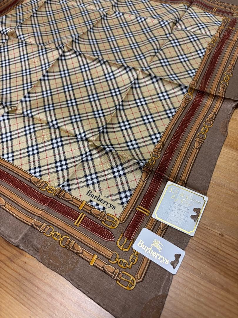 s*認様 Burberry's シルク＆コットン大判ハンカチ 4枚セット
