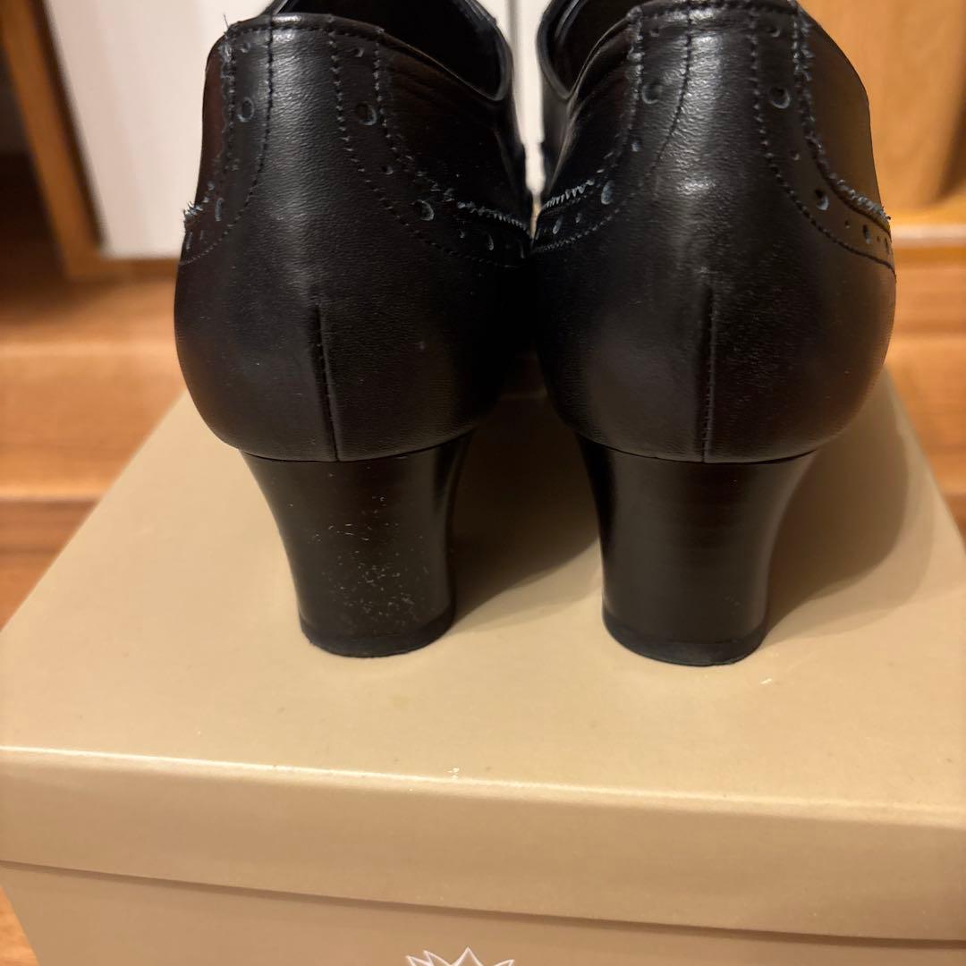 新品未使用HIMIKOレースアップブローグシューズ 24.5cm