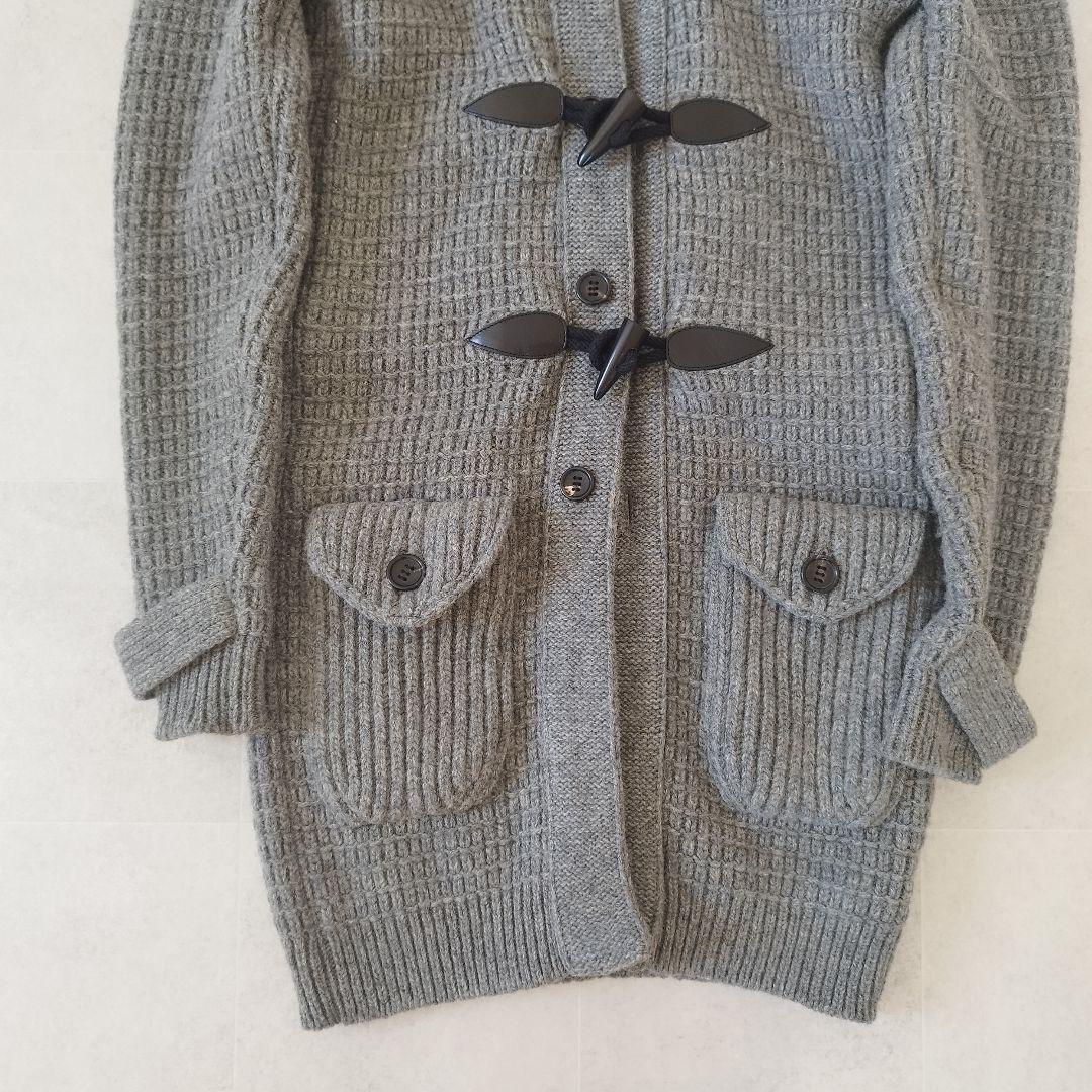 定価13.2万✨️ 完売品 AKM ニットダッフルコート Lサイズ グレー